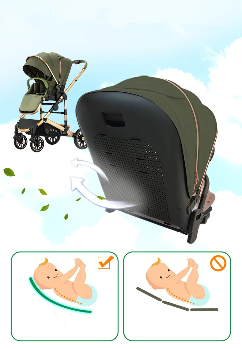 Lightweight Luxury Baby Stroller