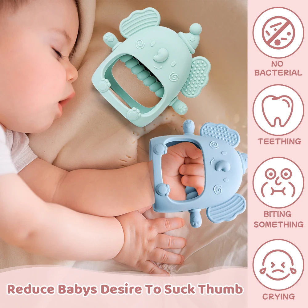 Baby silicone cute gum toy feature (2)