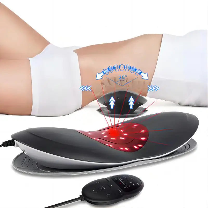 Electric Lumbar Traction Device Waist Back Massager with Heat