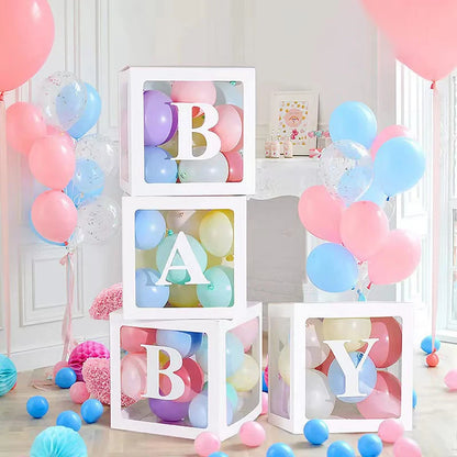 Transparent Balloon Letter Box Baby Shower