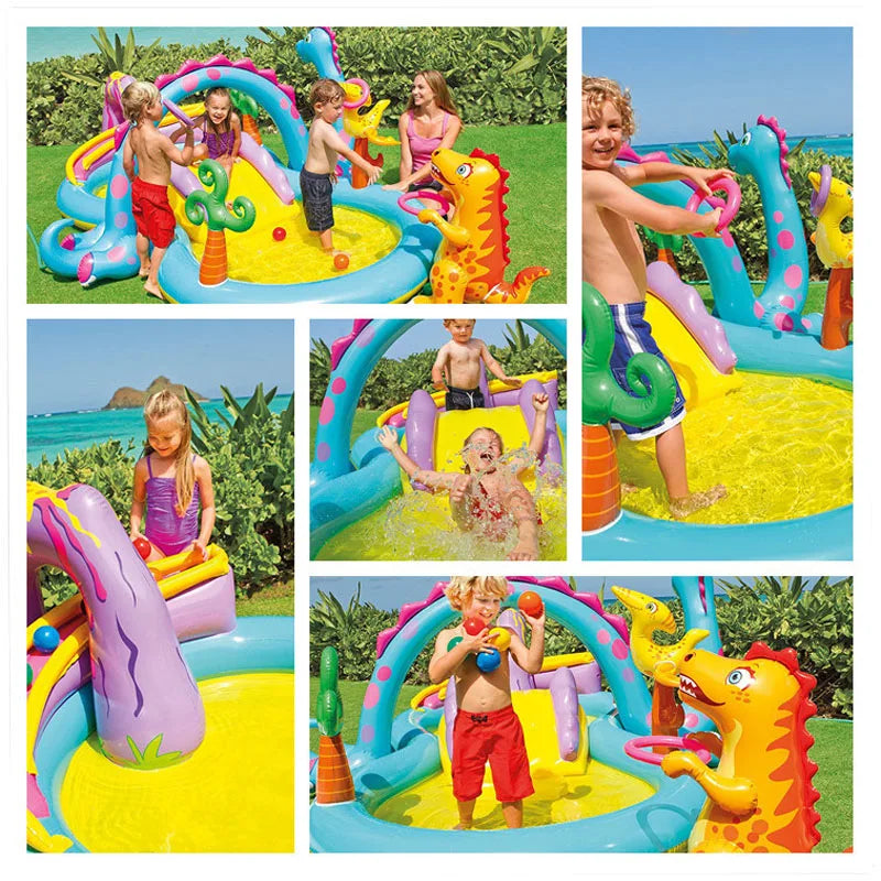 Epic Adventure Castle Inflatable Pool with Slide – Ultimate Summer Splash Fun for Kids