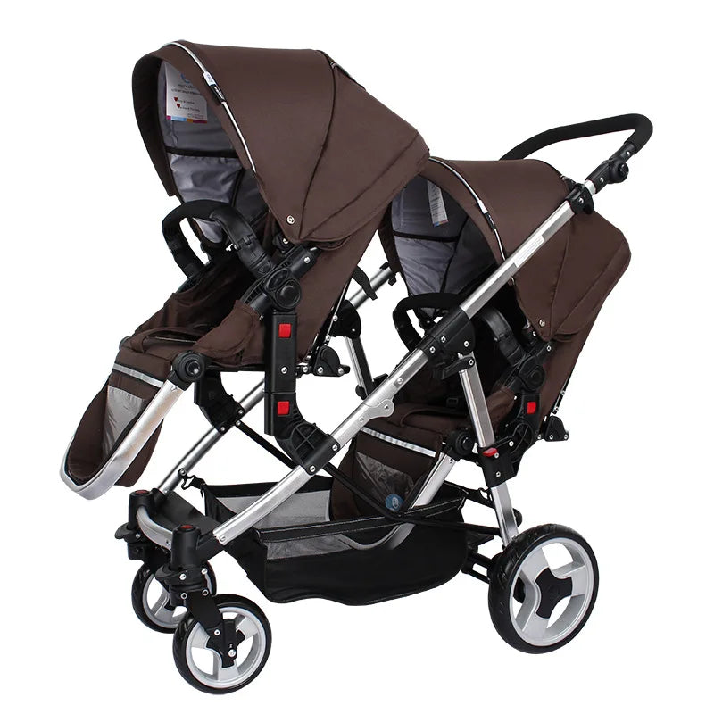 Multifunction Twin Stroller Trolley Baby