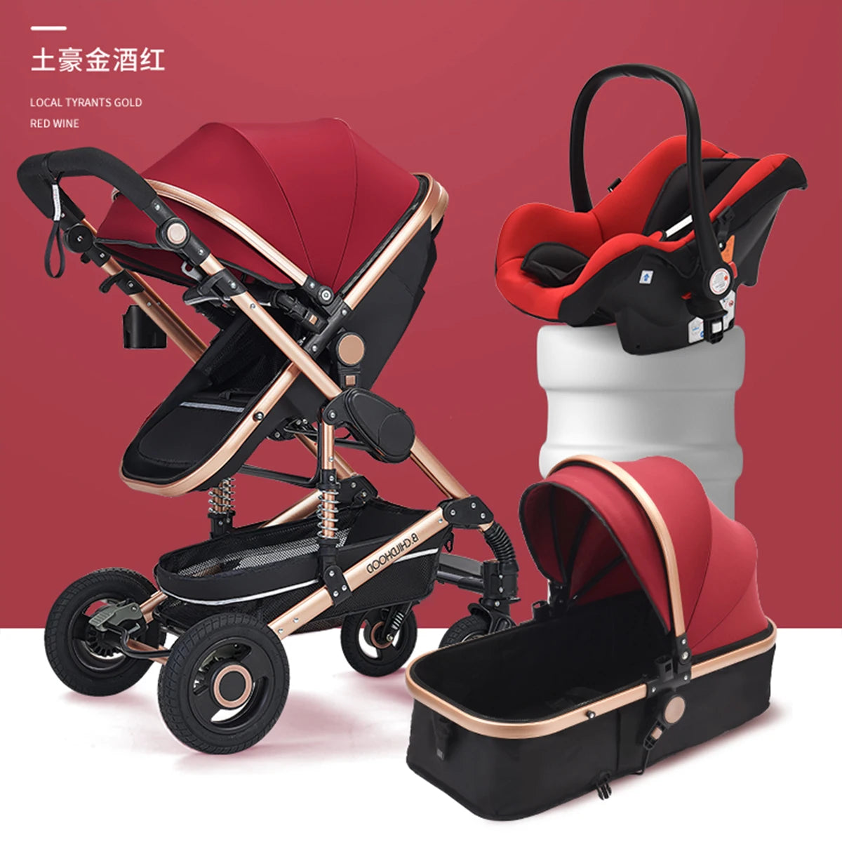 3 in 1 stroller folding two-sided (11)