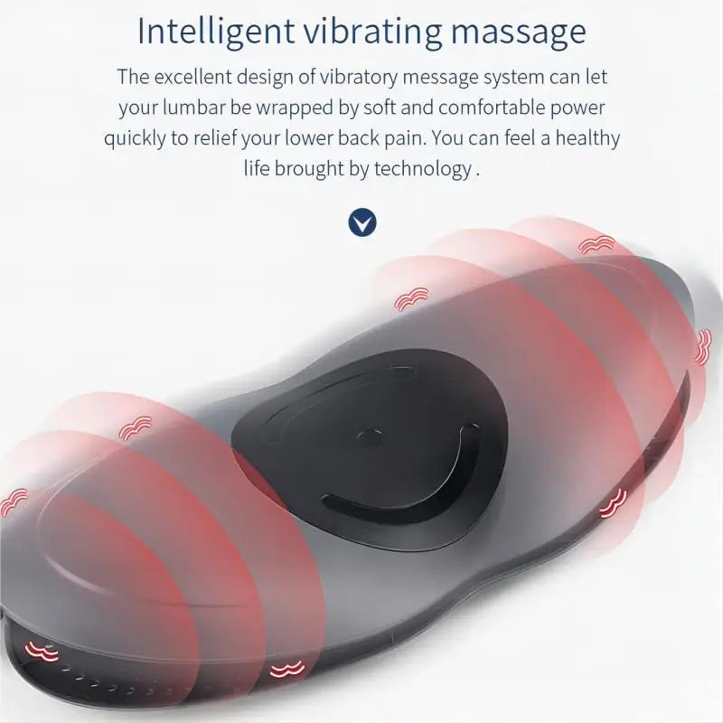 Electric Lumbar Traction Device Waist Back Massager with Heat