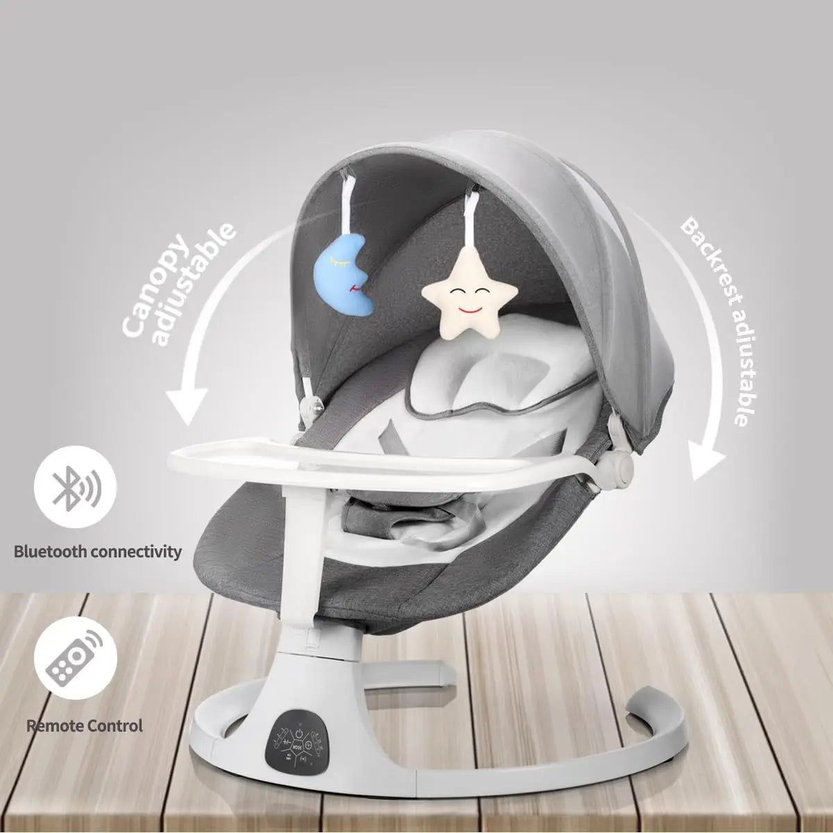 Electric Baby Bouncer & Rocker with Bluetooth