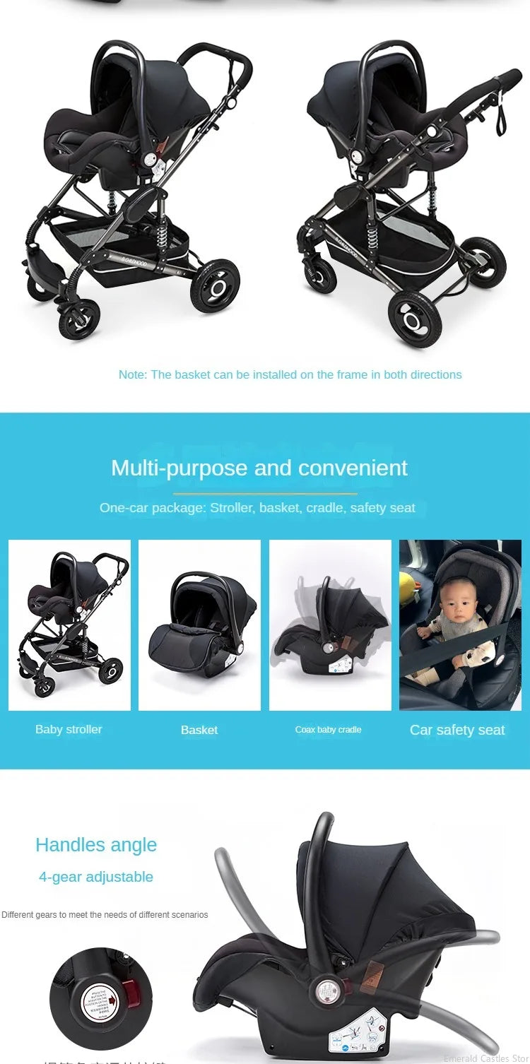 3 in 1 stroller folding two-sided features (13)