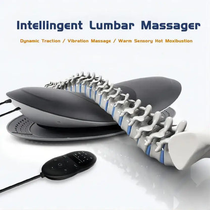 Electric Lumbar Traction Device Waist Back Massager with Heat