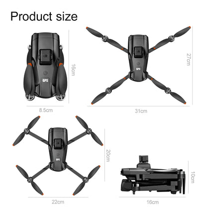 Xiaomi V198GPS Drone ESC 8K Professional HD Camera Brushless Obstacle Avoidance Aerial Optical Foldable Quadcopter Mini Drone