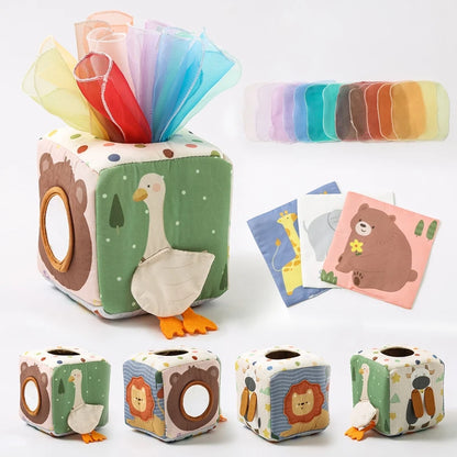 Montessori Toys Magic Cotton Animal Tissue Box