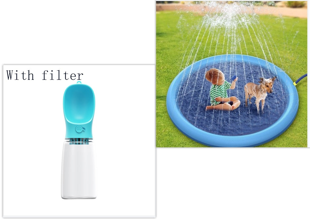 Non-Slip Splash Pad For Kids And Pet Dog Pool Summer Outdoor Water Toys